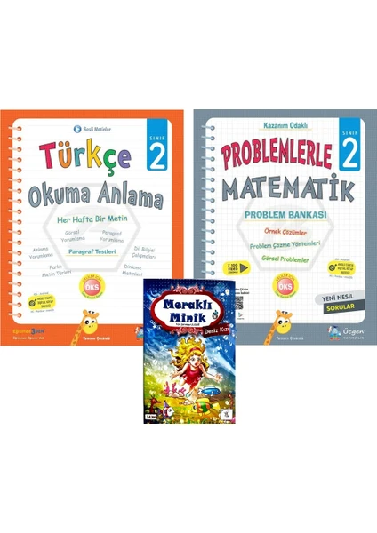 Üçgen Yayıncılık 2. Sınıf Türkçe Okuma Anlama + Problemlerle Matematik