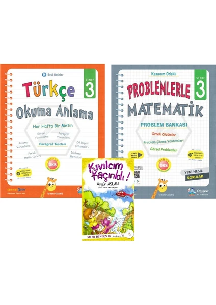 Üçgen Yayıncılık 3. Sınıf Türkçe Okuma Anlama + Problemlerle Matematik