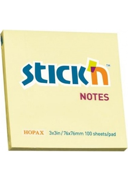 Stıckn 76X76 Pastel Sarı 100YP