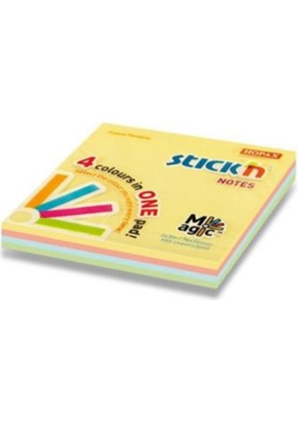Stıckn 76X76 Magıc 4 Pastel Renk 100YP