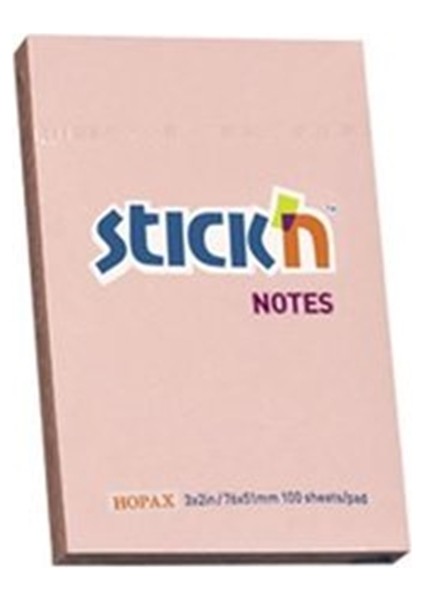 Stıckn 76X51 Pastel Pembe 100 Yp