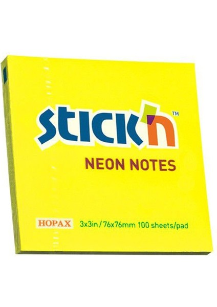 Stıckn 76X76 Neon Lemon 100YP