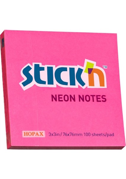 Stıckn 76X76 Neon Pembe 100 Yp