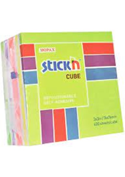 Stıckn 76X76 Küp Blok 5 Np Mıx-A Renk 400YP