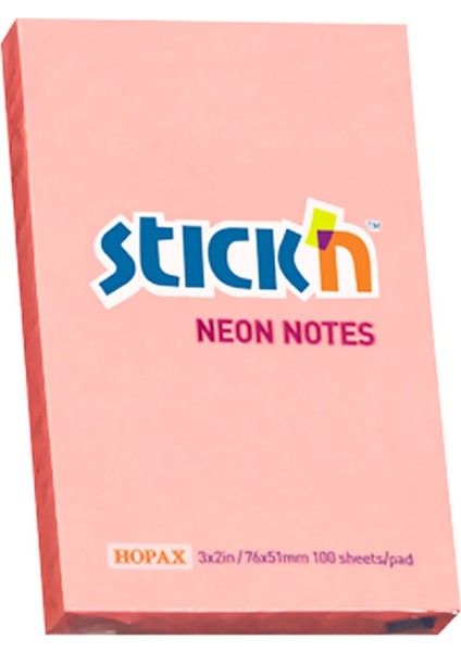 Stıckn 76X51 Neon Pembe 100 Yp