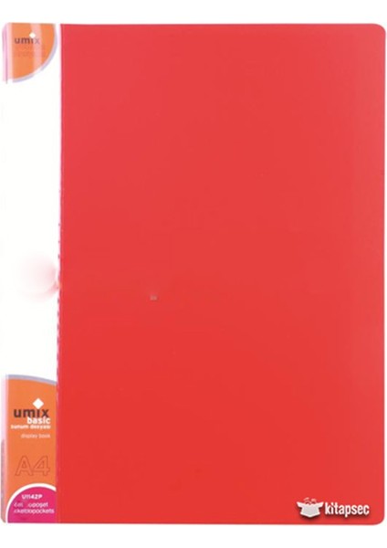 Basic Sunum Dosyası 20'li Kırmızı