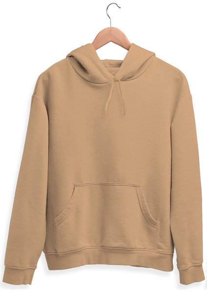 5li Kışlık  Unisex Kapşonlu Sweatshirt Seti (Siyah, Füme, Kahverengi, Camel, Krem)