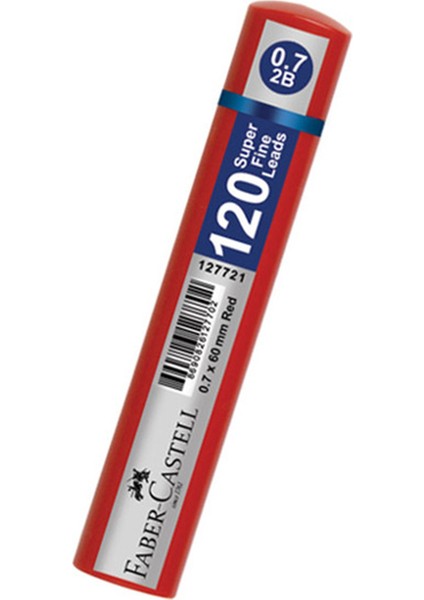 Faber Castell Grip Min 0.7 mm Kırmızı Tüp 120 Li Kalem Ucu
