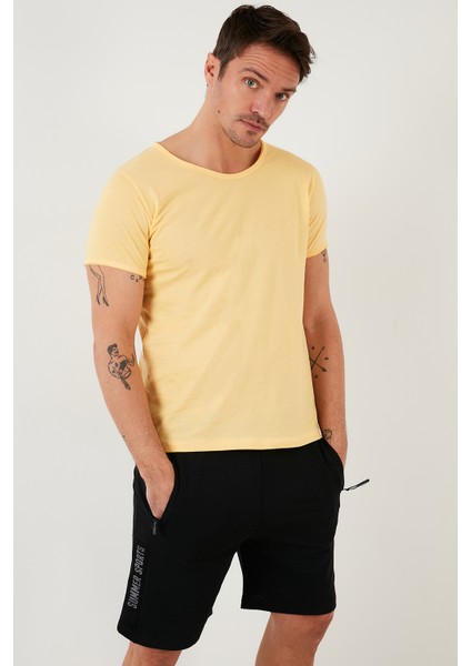 % 100 Pamuklu Bisiklet Yaka Basic T Shirt Erkek T Shirt 5412008 fırsatları