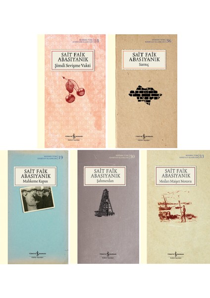 Şimdi Sevişme Vakti - Sarnıç - Mahkeme Kapısı - Şahmerdan - Medarı Maişet Motoru - Sait Faik Abasıyanık - 5 Kitap Set