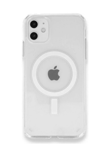 Apple iPhone 11 Magsafe Şeffaf Silikon Kılıf