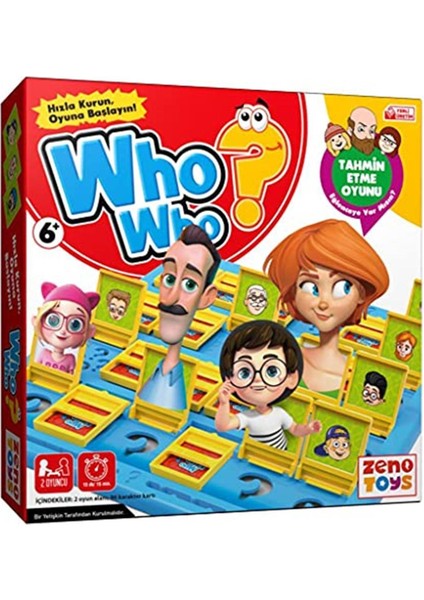 Marka: Zeno Toys Who Who Bil Bakalım Tahmin Oyunu ZN002 Kategori: Kutu Oyunları