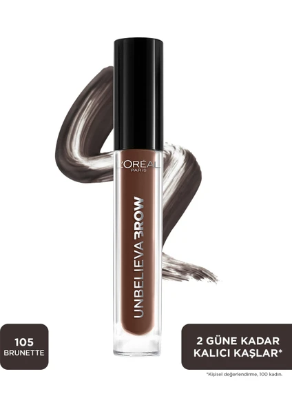 L'Oréal Paris Unbelieva Brow Uzun Süre Kalıcı Kaş Jeli - 105 Brunette