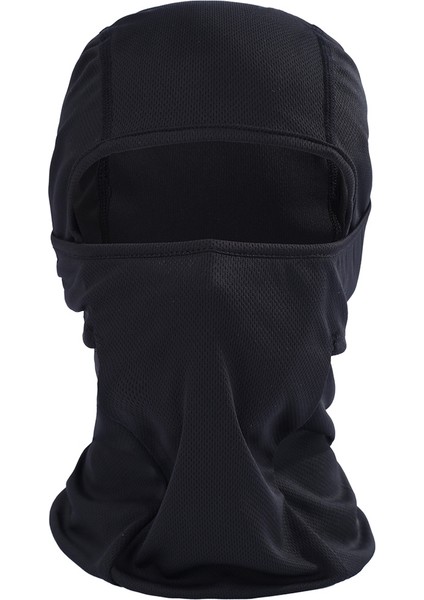 Zszh Balaclava Tarzı Unisex Elastik Bisiklet Baş Maskesi - Siyah (Yurt Dışından)