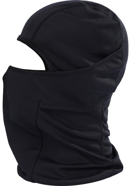 Zszh Balaclava Tarzı Unisex Elastik Bisiklet Baş Maskesi - Siyah (Yurt Dışından)