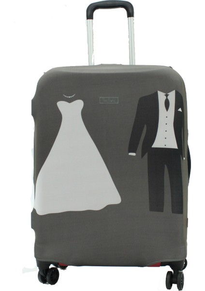 08 Valiz Kılıfı, Bavul Kılıfı - Gelin Damat 08
