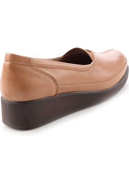 Kahve Taba Hakiki Deri Kadın Casual Ayakkabı K01586060103 fırsatları