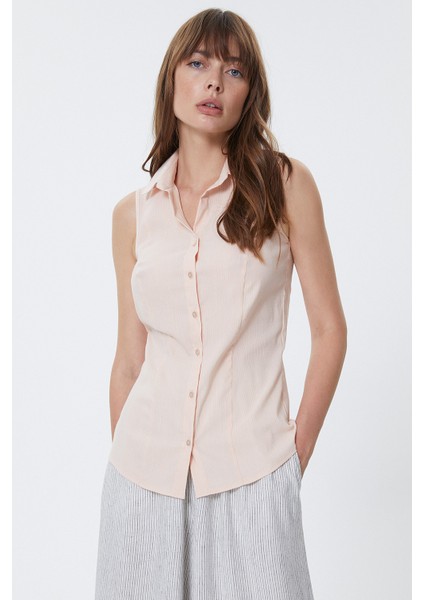 Lacivert Kolsuz Slim Fit Gömlek modelleri