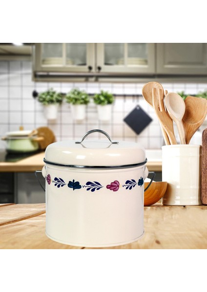 SunniMix Çamaşır Deterjanı Pudra Pet Gıda Organizatör Için Metal Çamaşır Toz Kutusu Can (Yurt Dışından)