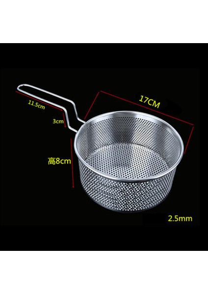 SunniMix Mini Mesh Tel Fransız Kızartma Cips Servik Sepetleri Calader Süzgeç Araçları Büyük (Yurt Dışından)