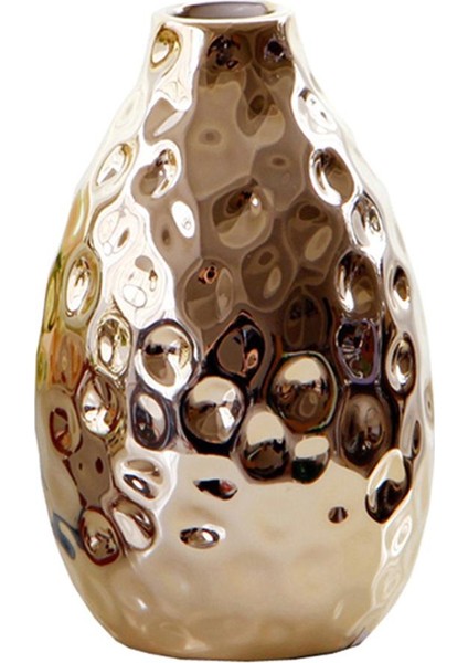 SunniMix Masa Için Yüksek Dekoratif Seramik Lüks Çiçek Vazo Dekoratif Altın Renk Stil Stil 3 (Yurt Dışından)