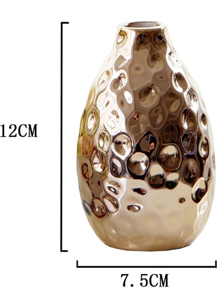 SunniMix Masa Için Yüksek Dekoratif Seramik Lüks Çiçek Vazo Dekoratif Altın Renk Stil Stil 3 (Yurt Dışından) modelleri