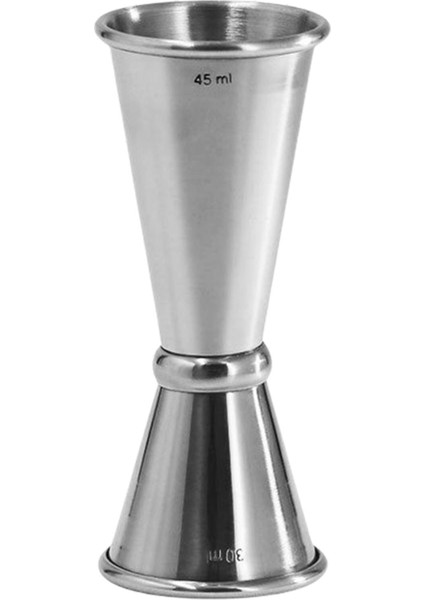SunniMix Çift Başlı Kokteyl Cam Martini Parti Gümüş Için Profesyonel Ölçme Profesyonel 30 45 (Yurt Dışından)