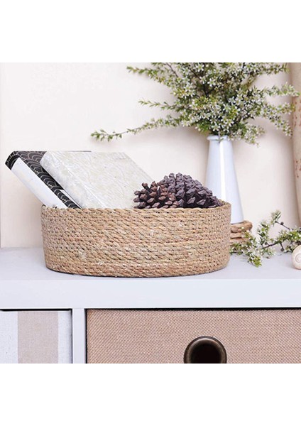 SunniMix Küçük Dokuma Sepetler Aşınmaya Dayanıklı Snacks Oyuncaklar Banyo Kahverengi L Için Oyuncak Saklama Çantası (Yurt Dışından)