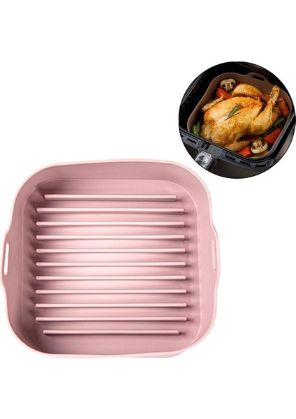 SunniMix Yui / Xiaomi / Philips / Kumtel Uyumlu Air Fryer Silikon Fırın Tavası - Pembe (Yurt Dışından) fırsatları