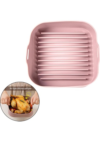 SunniMix Yui / Xiaomi / Philips / Kumtel Uyumlu Air Fryer Silikon Fırın Tavası - Pembe (Yurt Dışından) indirimleri