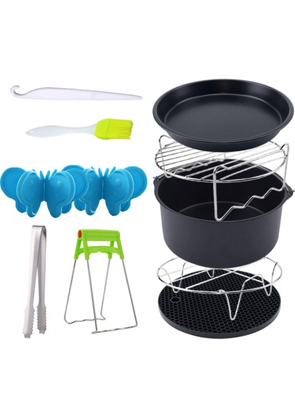 SunniMix 10 Adet Yui / Xiaomi / Philips / Kumtel Uyumlu Air Fryer Aksesuarları - Siyah (Yurt Dışından) modelleri