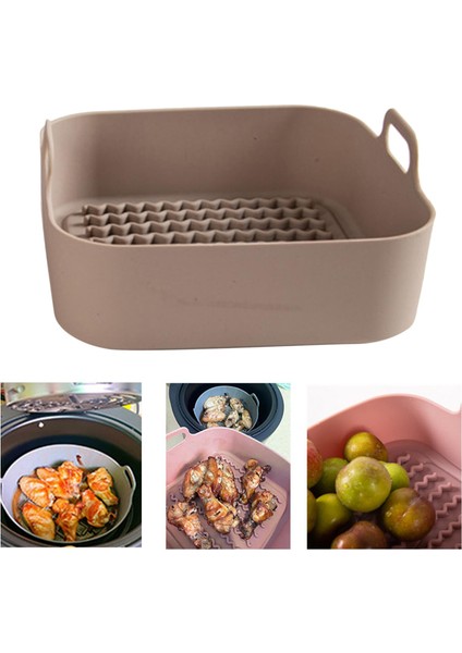 SunniMix Yui / Xiaomi / Philips / Kumtel Uyumlu Air Fryer Silikon Fırın Tavası - Pembe (Yurt Dışından) fırsatları
