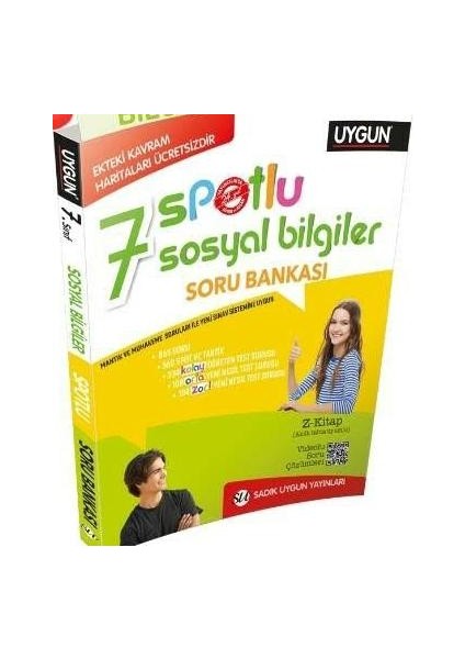 7. Sınıf Sosyal Spotlu Soru Bankası + 7. Sınıf Sosyal Pratik Defter (Spiralli)