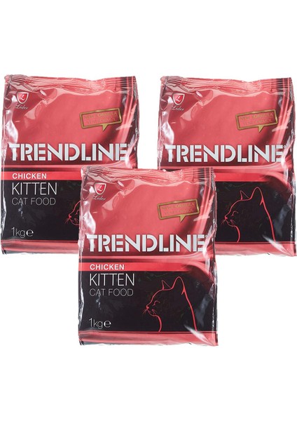 Tavuklu Yavru Kedi Maması 1 kg - 3 Adet