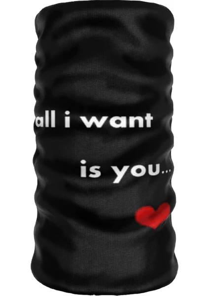 ® Extreme All I Want Is You Boyunluk Maske Saç Bandı Toka Bandana Balaklava