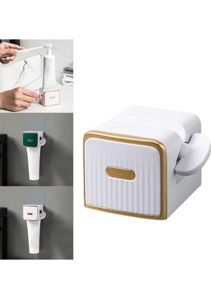 SunniMix Diş Macunu Sıkacağı Cihazı Haddeleme Diş Macunu Dispenseri Yüz Temizleyici Beyaz Için (Yurt Dışından) fırsatları