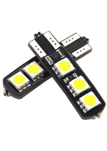 T10 Canbus Smd 5050 6 Ledli Evrensel Beyaz LED Takım