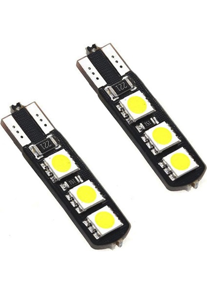 T10 Canbus Smd 5050 6 Ledli Evrensel Beyaz LED Takım