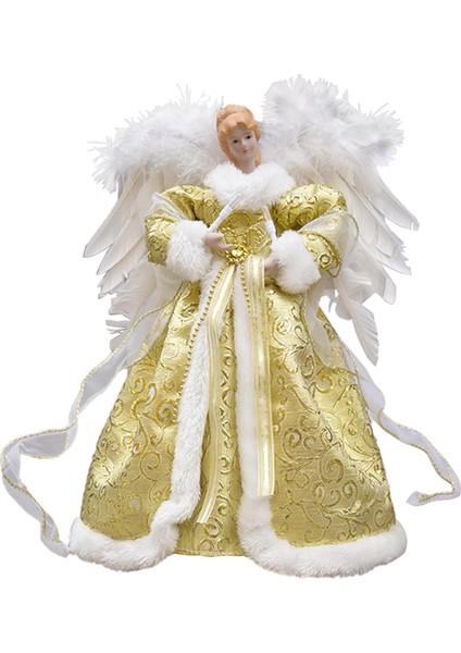 F Fityle 10-Hafif Noel Ağacı Melek Topper Dekorasyon Melek Için Işıklı Heykelcik 5 (Yurt Dışından)