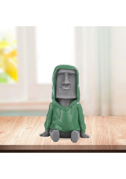 F Fityle Antik Paskalya Adası Heykeli Masif Megalith Masa Ev Ofis Süsleme Gri F (Yurt Dışından) fiyatları