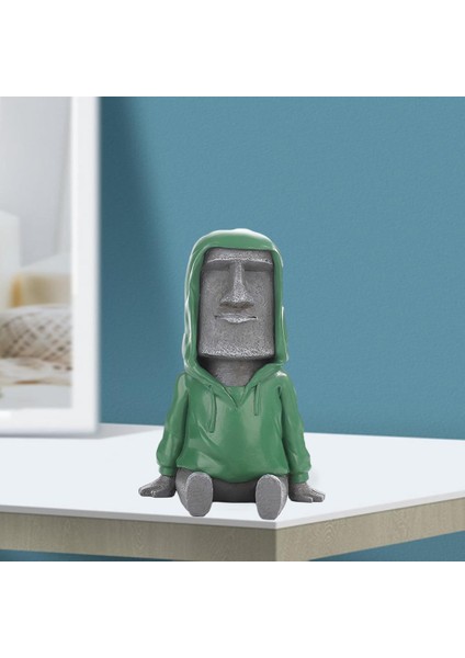 F Fityle Antik Paskalya Adası Heykeli Masif Megalith Masa Ev Ofis Süsleme Gri F (Yurt Dışından) modelleri