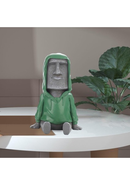 F Fityle Antik Paskalya Adası Heykeli Masif Megalith Masa Ev Ofis Süsleme Gri F (Yurt Dışından) indirimleri