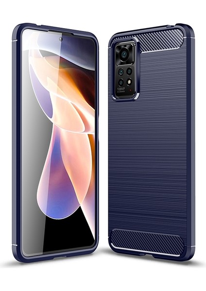 Redmi 11 Pro Için Fırçalanmış Tpu Telefon Kılıfı - Siyah (Yurt Dışından)