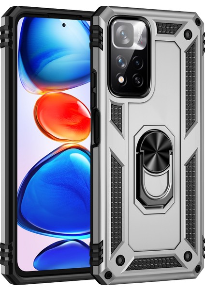 Tpu + Pc Telefon Kılıfı Xiaomi Redmi Not 11 Pro Siyah (Yurt Dışından)