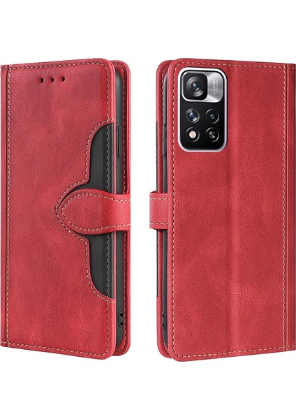 Cilt Hasır Şapka Kılıfı Xiaomi Redmi Not 11 Pro Kırmızı (Yurt Dışından) modelleri