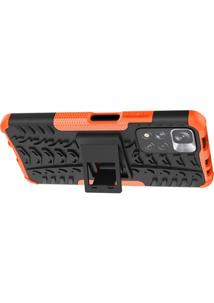 Lastik Dokusu Tpu + Pc Kılıf Xiaomi Redmi Not 11 Pro Kırmızı (Yurt Dışından) fırsatları