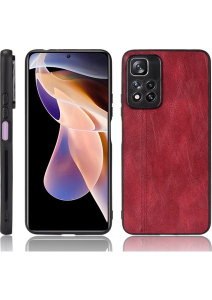 Dikiş Inek Telefon Kılıfı Xiaomi Redmi Notu 11 Pro Siyah Için (Yurt Dışından) modelleri
