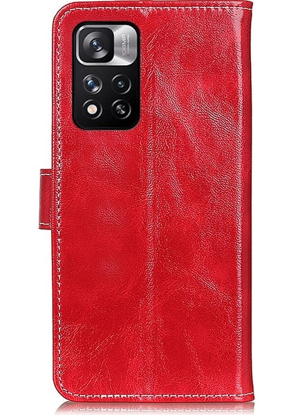 Xiaomi Redmi Notu Için Retro Çılgın At Doku Kılıf 11 Pro Kahverengi (Yurt Dışından) fırsatları