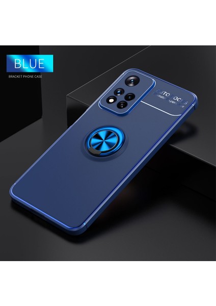 Metal Yüzük Tutucu Kılıf Xiaomi Redmi Not 11 Pro Siyah Kırmızı (Yurt Dışından) fırsatları