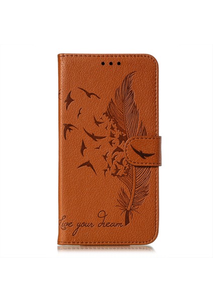 Tüy Desen Telefon Kılıfı Xiaomi Redmi Notu 11 Pro Gri Için (Yurt Dışından)